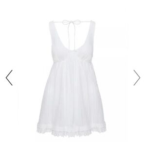 Princess Polly Nelty Mini Dress size 2 white NWT